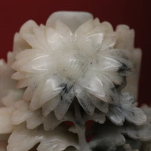 Load image into Gallery viewer, Chinese Soapstone Carving – Hand-Carved Floral Sculpture, Oriental Style. B12514