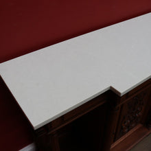 Load image into Gallery viewer, Antique French Marble Top Breakfront Hall Cabinet Single Door with Key. B12919