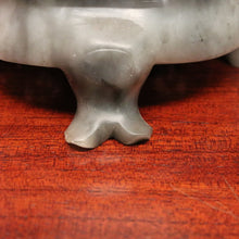 Load image into Gallery viewer, Chinese Soapstone Carving – Hand-Carved Floral Sculpture, Oriental Style. B12514