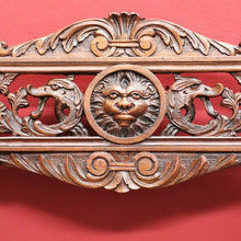 Load image into Gallery viewer, x SOLD Antique French Curule Savonarola Monk Chair with Carved Lion Masks. B12925