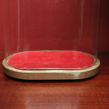 Load image into Gallery viewer, x SOLD Antique Glass Dome and Wooden Base, Statue, Religious, Clock Cover, Taxidermy Dome. B12316