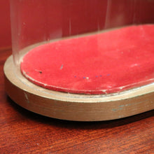 Load image into Gallery viewer, x SOLD Antique Glass Dome and Wooden Base, Statue, Religious, Clock Cover, Taxidermy Dome. B12316