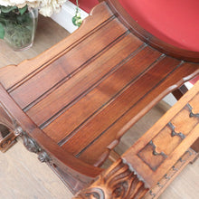 Load image into Gallery viewer, x SOLD Antique French Curule Savonarola Monk Chair with Carved Lion Masks. B12925