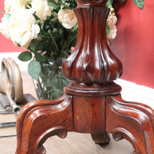 Load image into Gallery viewer, Australian Cedar Piano Stool Swivel Seat on Tri Leg Pedestal Base. B12934