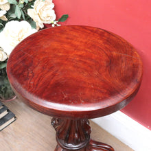 Load image into Gallery viewer, Australian Cedar Piano Stool Swivel Seat on Tri Leg Pedestal Base. B12934