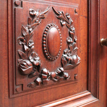 Load image into Gallery viewer, x SOLD Antique French Walnut Marble Top Bedside Cabinets True Pair. B12929