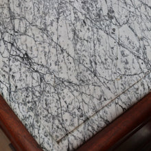 Load image into Gallery viewer, x SOLD Antique French Walnut Marble Top Bedside Cabinets True Pair. B12929