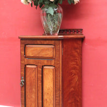 Load image into Gallery viewer, A Blain and Sons Liverpool Walnut Bedside Cabinet with Satinwood Inlay. B12918