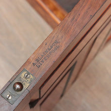 Load image into Gallery viewer, A Blain and Sons Liverpool Walnut Bedside Cabinet with Satinwood Inlay. B12918