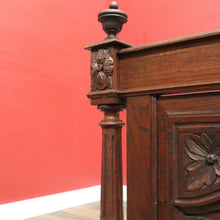 Load image into Gallery viewer, x SOLD Antique Brittany Double Bed – Carved French Timber, Complete with Slats. B12421