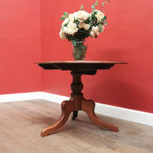 Load image into Gallery viewer, Antique Australian Cedar Oval Tilt-Top Wine Table with Tri-Leg Base. B12520