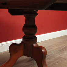 Load image into Gallery viewer, Antique Australian Cedar Oval Tilt-Top Wine Table with Tri-Leg Base. B12520
