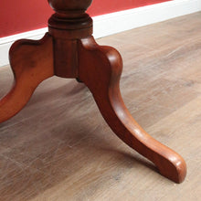 Load image into Gallery viewer, Antique Australian Cedar Oval Tilt-Top Wine Table with Tri-Leg Base. B12520