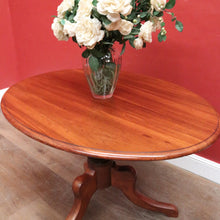 Load image into Gallery viewer, Antique Australian Cedar Oval Tilt-Top Wine Table with Tri-Leg Base. B12520