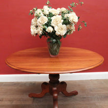 Load image into Gallery viewer, Antique Australian Cedar Oval Tilt-Top Wine Table with Tri-Leg Base. B12520