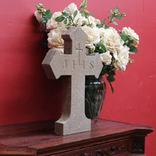 Load image into Gallery viewer, x SOLD Antique French Bluestone Crucifix Suitable for Indoor or Garden Use. B11854