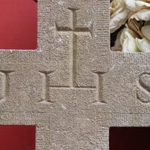Load image into Gallery viewer, x SOLD Antique French Bluestone Crucifix Suitable for Indoor or Garden Use. B11854