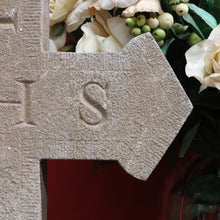 Load image into Gallery viewer, x SOLD Antique French Bluestone Crucifix Suitable for Indoor or Garden Use. B11854