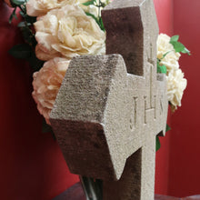 Load image into Gallery viewer, x SOLD Antique French Bluestone Crucifix Suitable for Indoor or Garden Use. B11854