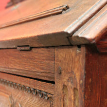 Load image into Gallery viewer, x SOLD Antique French Oak Drop-Front Writing Bureau with Drawers and Cupboard. B12250