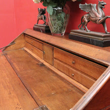 Load image into Gallery viewer, x SOLD Antique French Oak Drop-Front Writing Bureau with Drawers and Cupboard. B12250