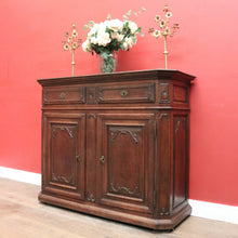Load image into Gallery viewer, French Oak Sideboard Cabinet c.1810 – 2 Doors, 2 Drawers, Plate Rack. B12281
