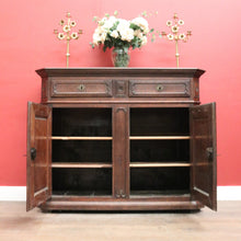 Load image into Gallery viewer, French Oak Sideboard Cabinet c.1810 – 2 Doors, 2 Drawers, Plate Rack. B12281