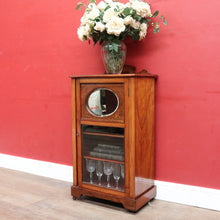 Load image into Gallery viewer, English antique rosewood music cabinet with satinwood inlay and castors. B12940