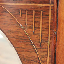 Load image into Gallery viewer, English antique rosewood music cabinet with satinwood inlay and castors. B12940