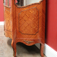 Load image into Gallery viewer, French Louis XVth Style Walnut & Marquetry Inlaid Two-Door Display Vitrine, or China Display Cabinet.B11957