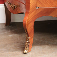 Load image into Gallery viewer, French Louis XVth Style Walnut & Marquetry Inlaid Two-Door Display Vitrine, or China Display Cabinet.B11957