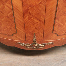 Load image into Gallery viewer, French Louis XVth Style Walnut & Marquetry Inlaid Two-Door Display Vitrine, or China Display Cabinet.B11957