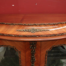 Load image into Gallery viewer, French Louis XVth Style Walnut & Marquetry Inlaid Two-Door Display Vitrine, or China Display Cabinet.B11957
