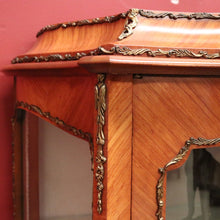 Load image into Gallery viewer, French Louis XVth Style Walnut & Marquetry Inlaid Two-Door Display Vitrine, or China Display Cabinet.B11957