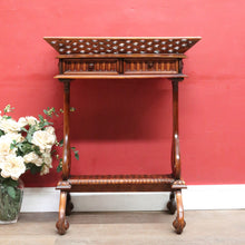 Load image into Gallery viewer, Chinese Chippendale style plant stand with fretwork and carved detail. B12937