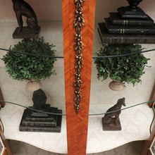 Load image into Gallery viewer, French Louis XVth Style Walnut & Marquetry Inlaid Two-Door Display Vitrine, or China Display Cabinet.B11957
