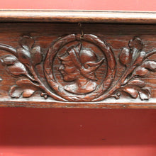 Load image into Gallery viewer, x SOLD Brittany, France. Antique French Milk Stool Carved Portraits & Lift-Top Seat. B12263