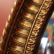 Load image into Gallery viewer, x SOLD Vintage French Gilt Bevelled Edge Oval Wall Mirror with Ribbon Bow to the top. B12062