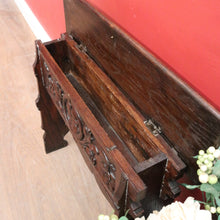 Load image into Gallery viewer, x SOLD Brittany, France. Antique French Milk Stool Carved Portraits & Lift-Top Seat. B12263