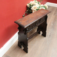 Load image into Gallery viewer, x SOLD Brittany, France. Antique French Milk Stool Carved Portraits & Lift-Top Seat. B12263
