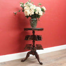 Load image into Gallery viewer, x SOLD Antique French Walnut & Marble Revolving Bookcase Table with Pedestal Base. B12262