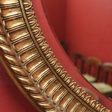 Load image into Gallery viewer, x SOLD Vintage French Gilt Bevelled Edge Oval Wall Mirror with Ribbon Bow to the top. B12062