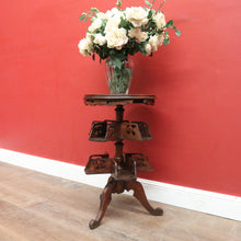 Load image into Gallery viewer, x SOLD Antique French Walnut & Marble Revolving Bookcase Table with Pedestal Base. B12262