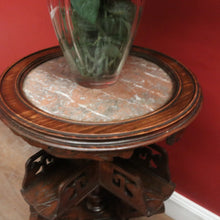 Load image into Gallery viewer, x SOLD Antique French Walnut & Marble Revolving Bookcase Table with Pedestal Base. B12262