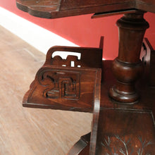 Load image into Gallery viewer, x SOLD Antique French Walnut & Marble Revolving Bookcase Table with Pedestal Base. B12262