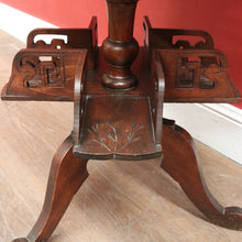 Load image into Gallery viewer, x SOLD Antique French Walnut & Marble Revolving Bookcase Table with Pedestal Base. B12262