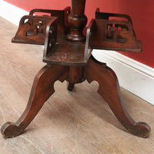 Load image into Gallery viewer, x SOLD Antique French Walnut & Marble Revolving Bookcase Table with Pedestal Base. B12262