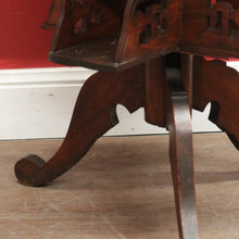 Load image into Gallery viewer, x SOLD Antique French Walnut & Marble Revolving Bookcase Table with Pedestal Base. B12262