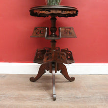 Load image into Gallery viewer, x SOLD Antique French Walnut & Marble Revolving Bookcase Table with Pedestal Base. B12262