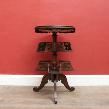 Load image into Gallery viewer, x SOLD Antique French Walnut & Marble Revolving Bookcase Table with Pedestal Base. B12262